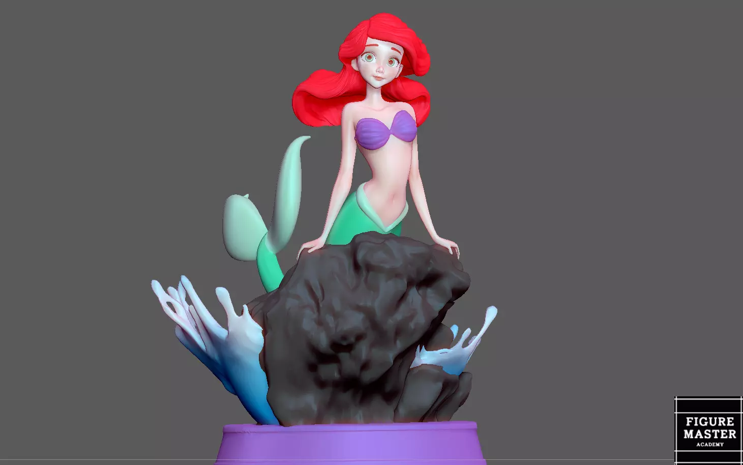 ARIEL LITTLE MERMAID 3 DISNEY ANIMATION princess 3D print model_0