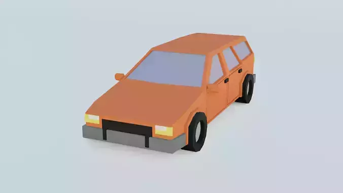 car 4 low poly