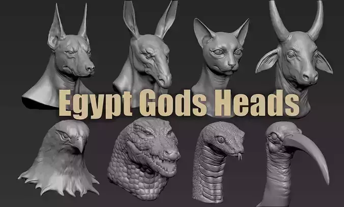 Egypt Gods Heads