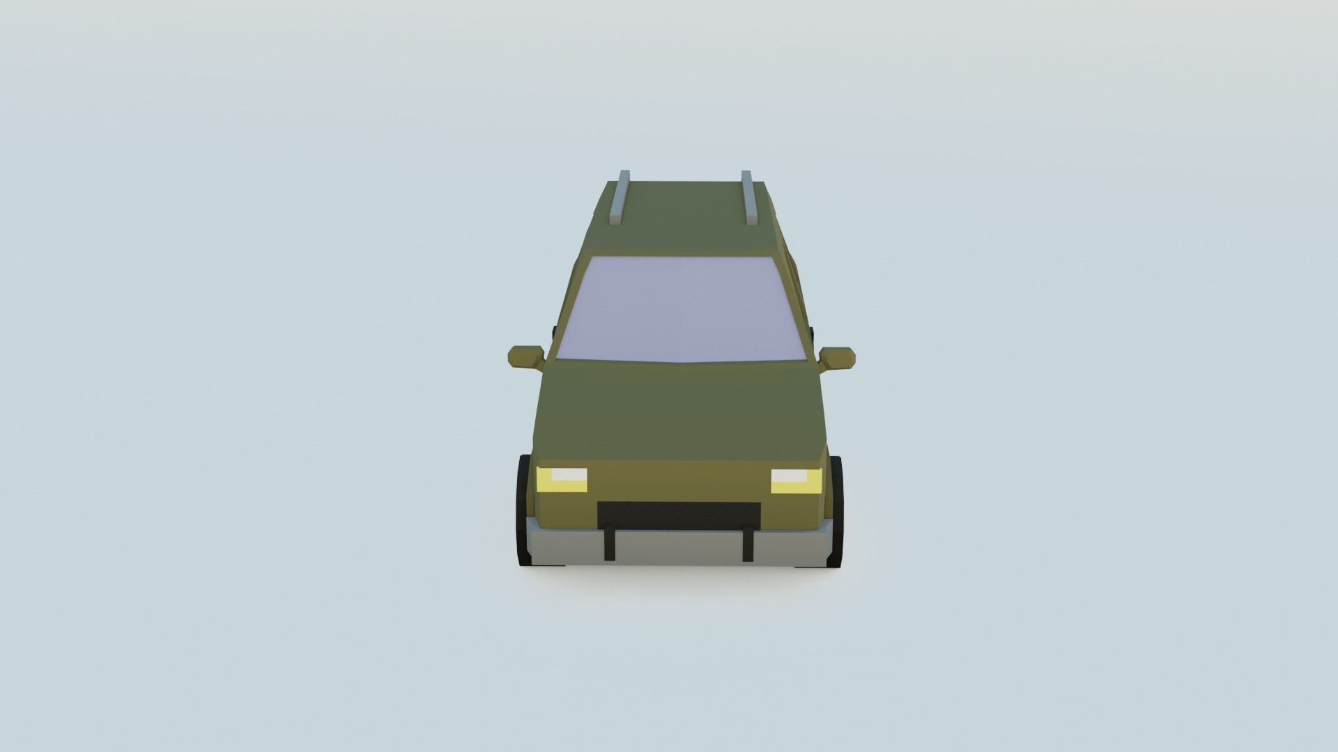 car 5 low poly Free 3D model_3