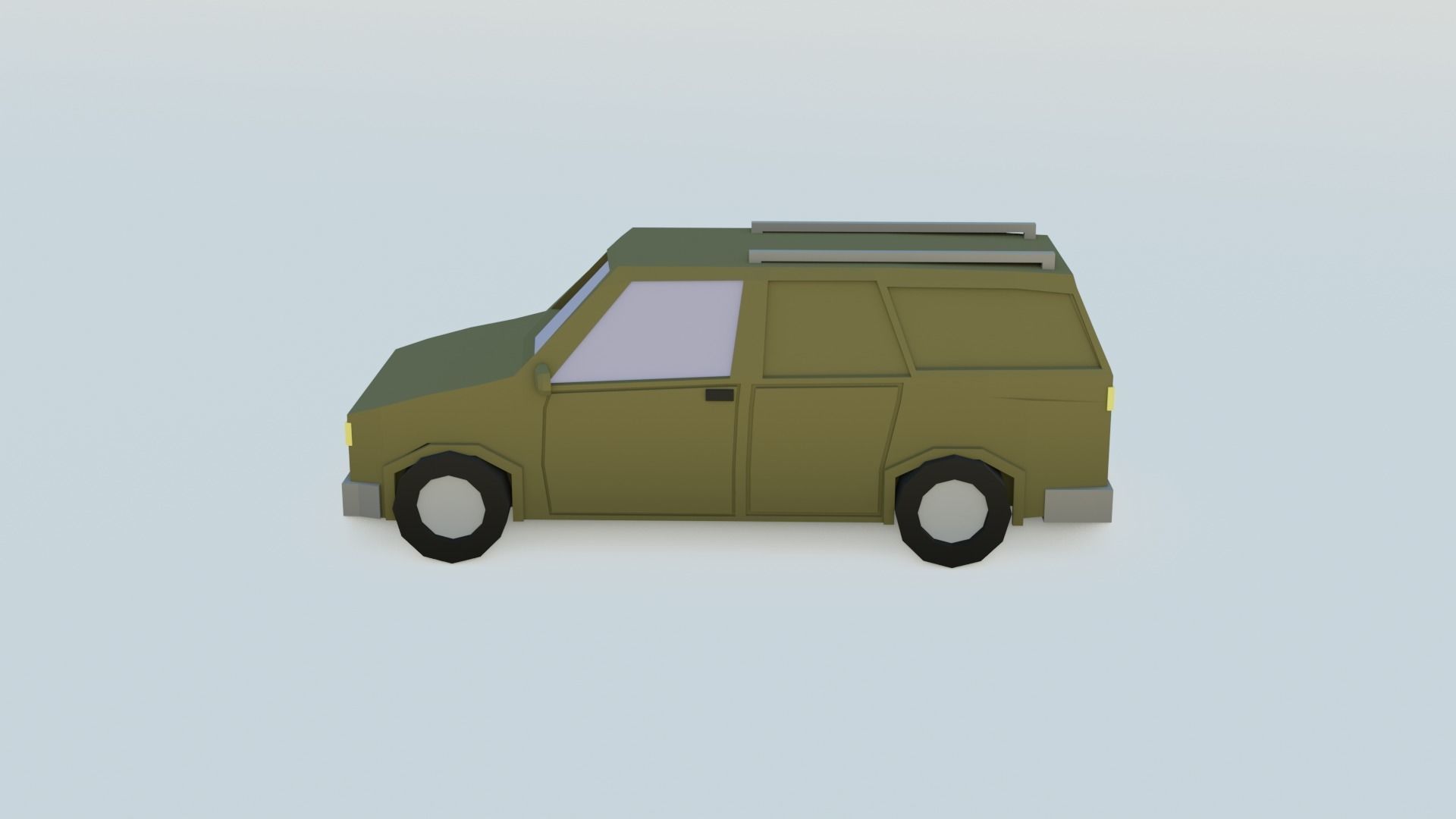 car 5 low poly Free 3D model_4