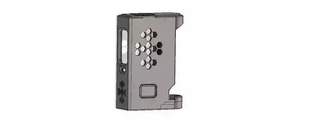 Boro Mechanical Mod SLIM no texture custom nut connector 3D print model