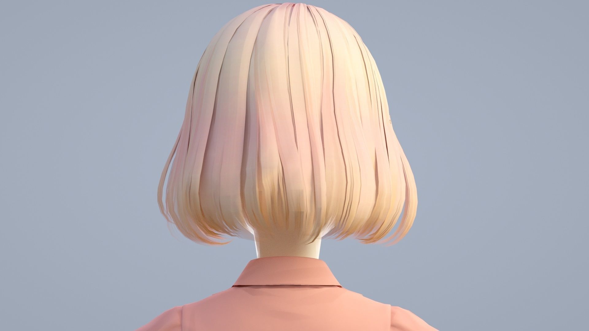 cartoon girl 3D model_3