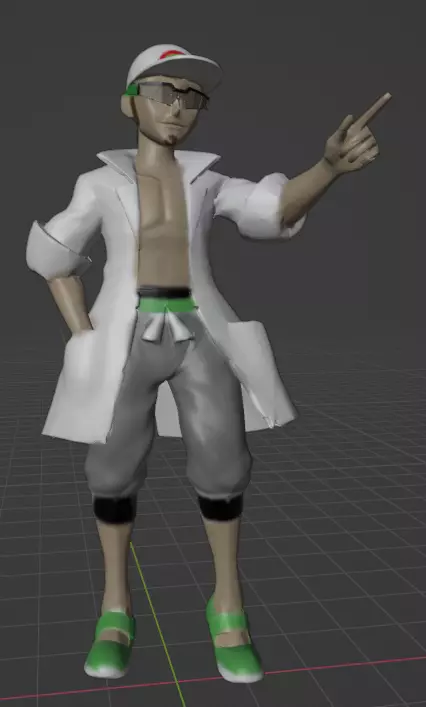 Professor Kukui 3D print model_0