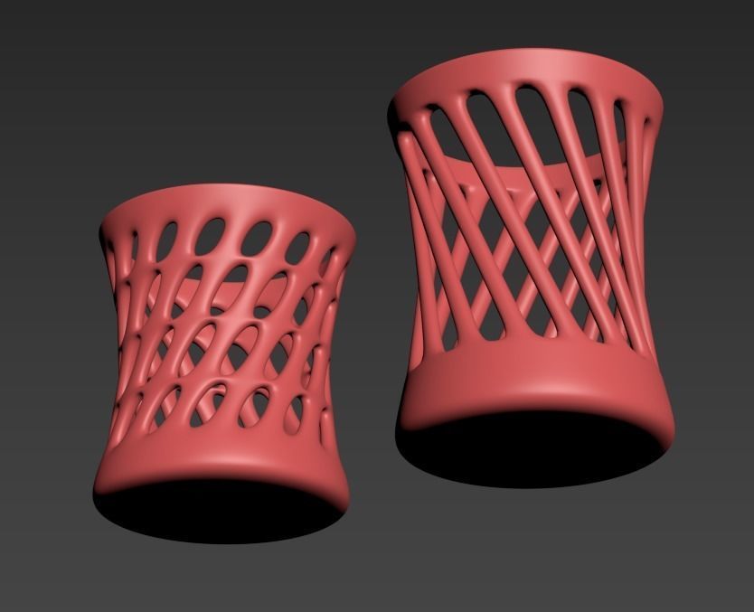 2 vases 3D print model_9