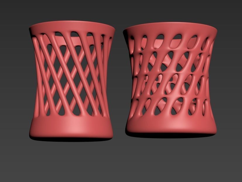 2 vases 3D print model_8