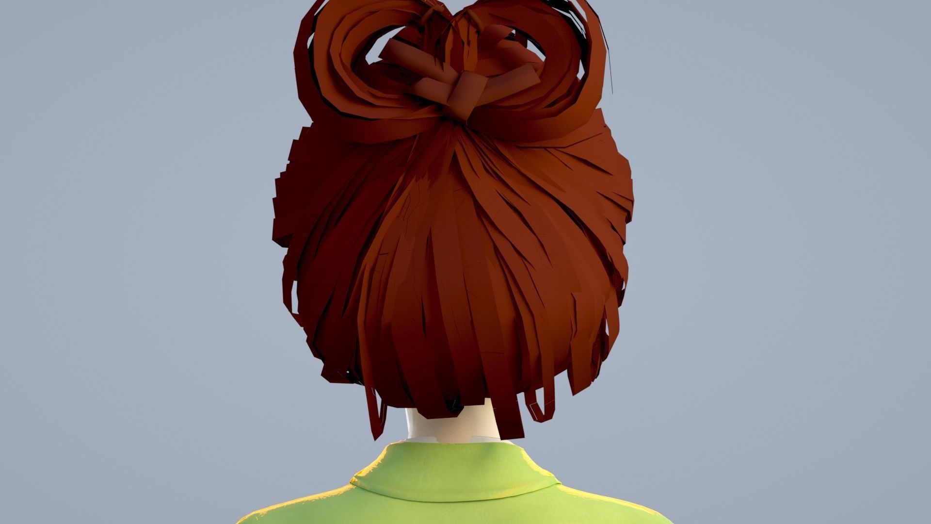 Cartoon girl in Hanfu 3D model_4