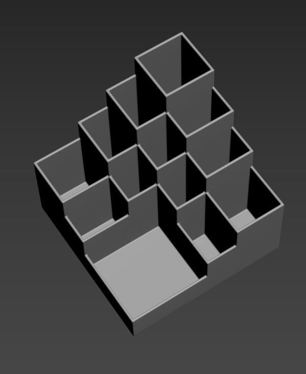 Office stand 3D print model_4