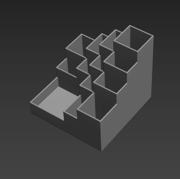 Office stand 3D print model_3