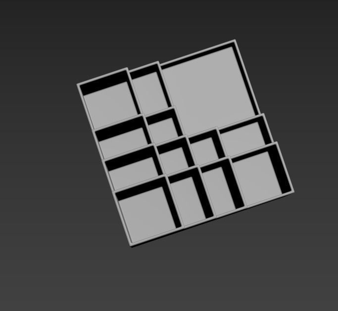 Office stand 3D print model_1