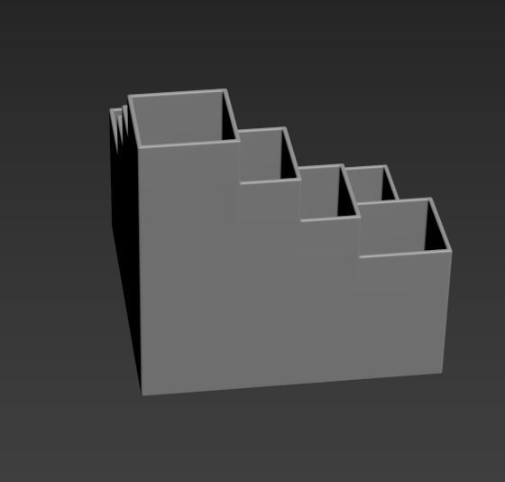 Office stand 3D print model_2