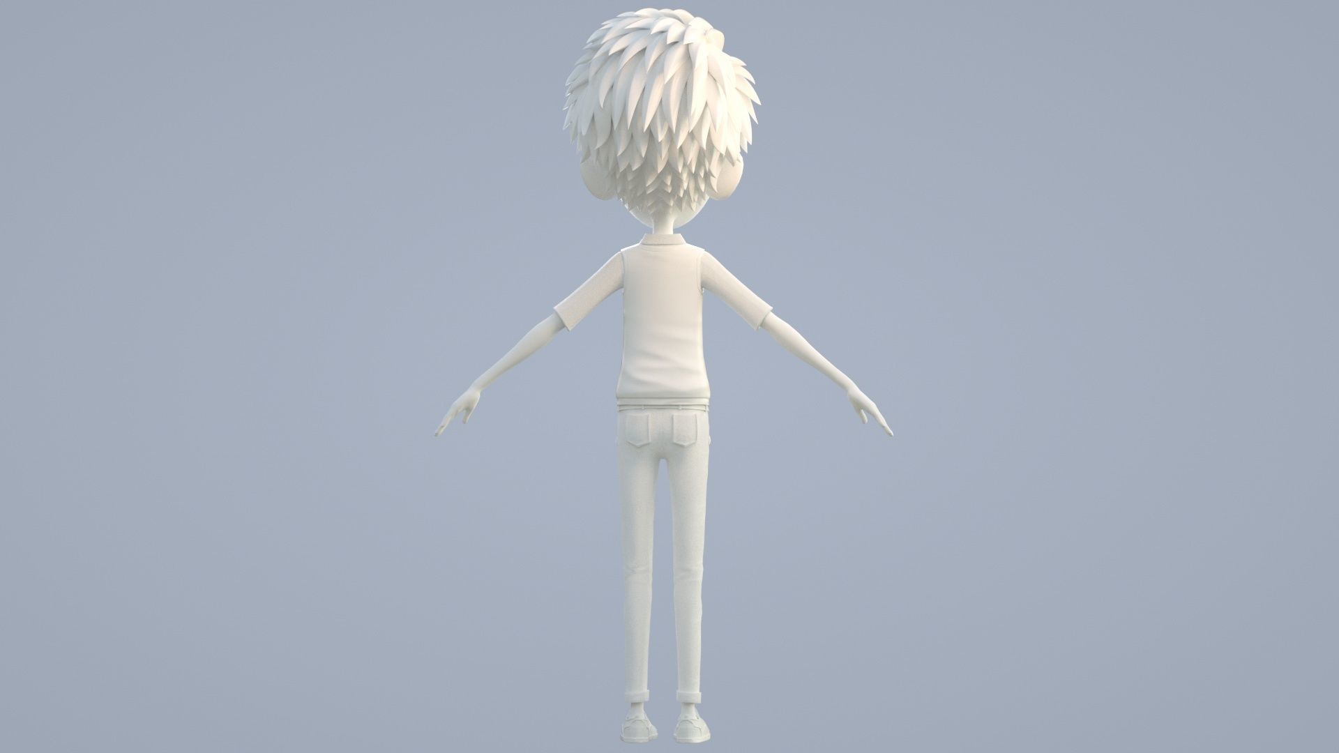 cartoon boy 3D model_15