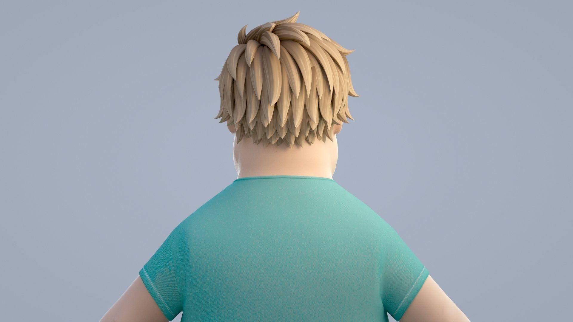 cartoon boy 3D model_5