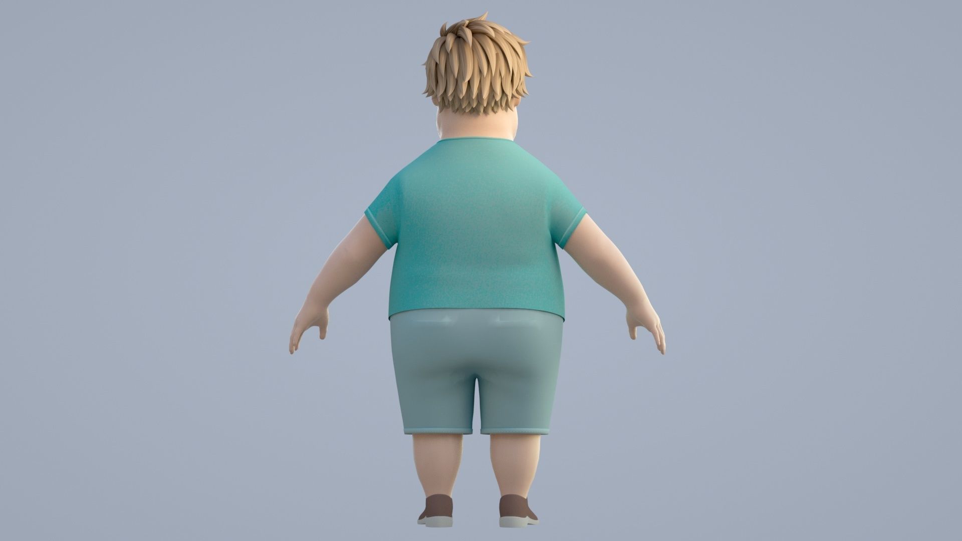 cartoon boy 3D model_8