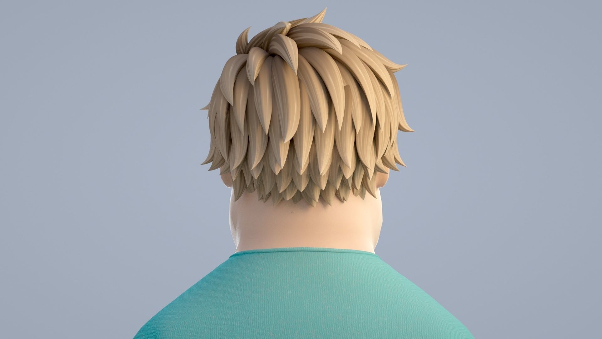 cartoon boy 3D model_2