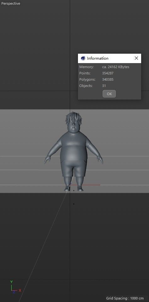 cartoon boy 3D model_15