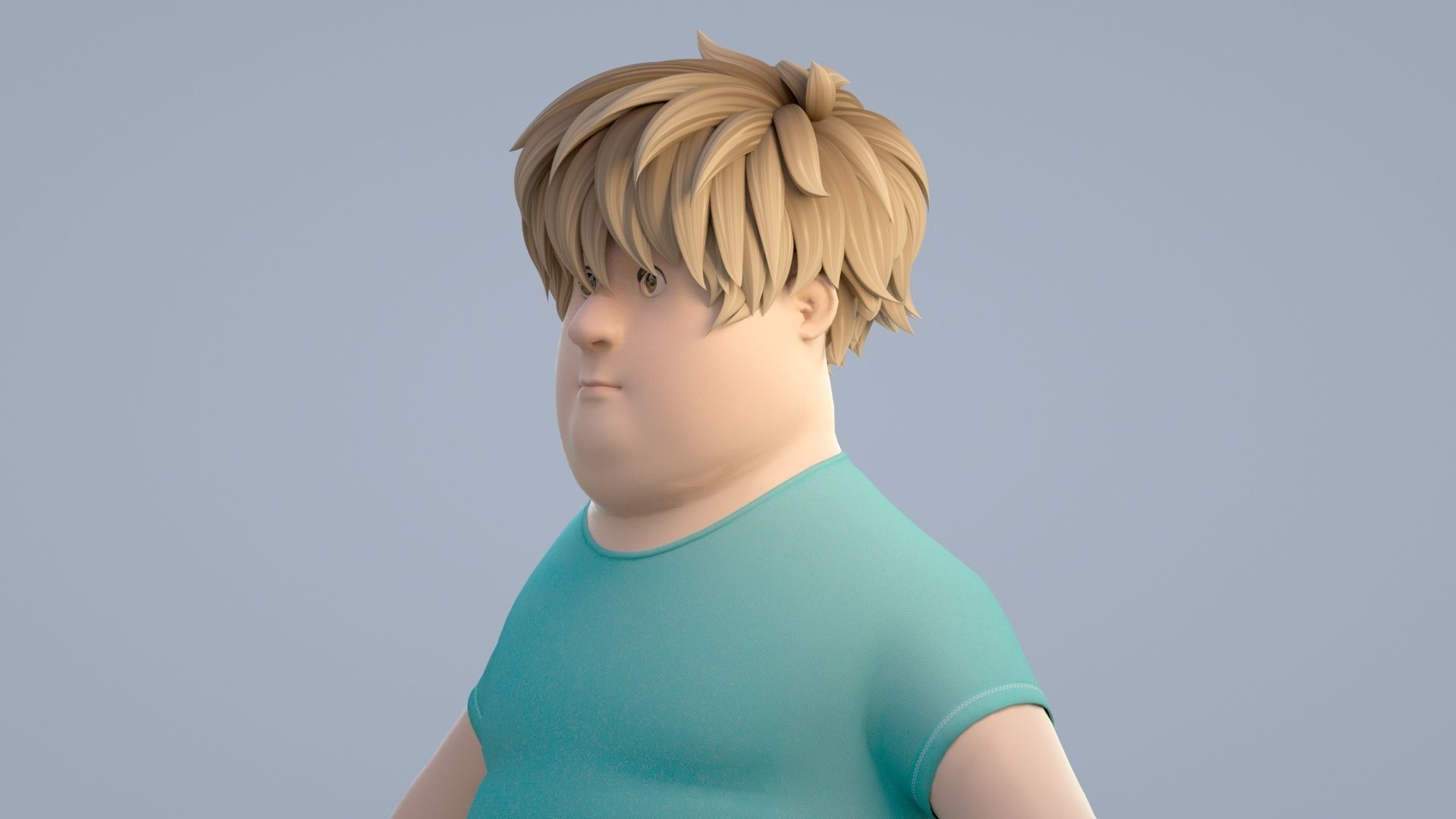 cartoon boy 3D model_4