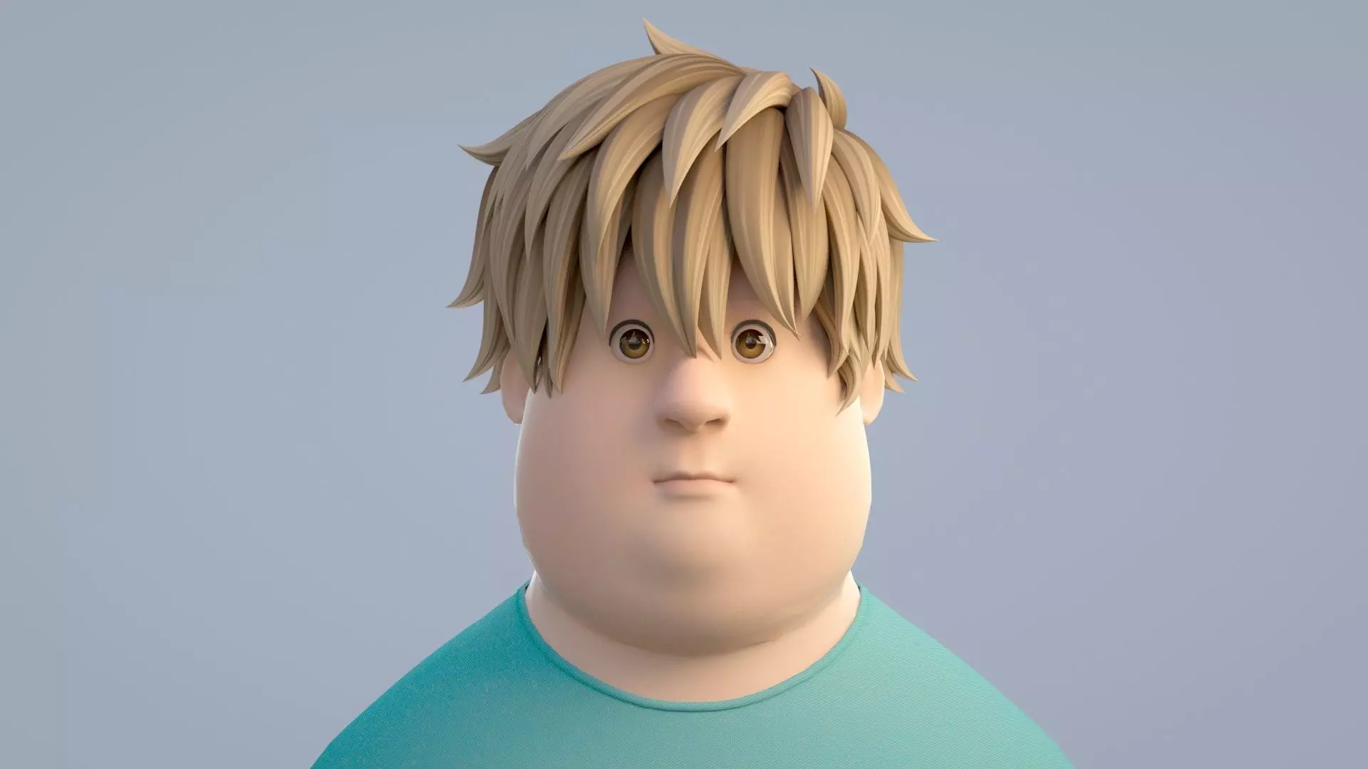 cartoon boy 3D model_0