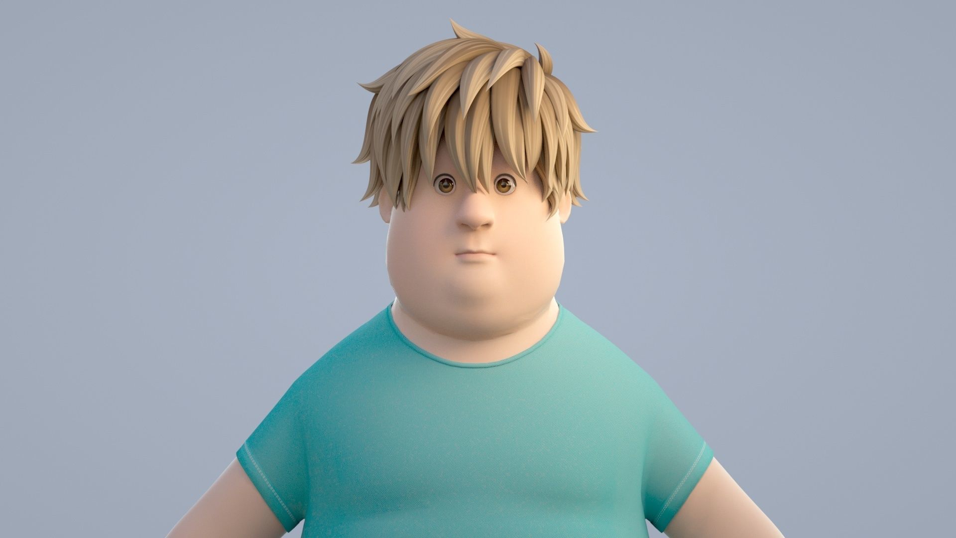 cartoon boy 3D model_3