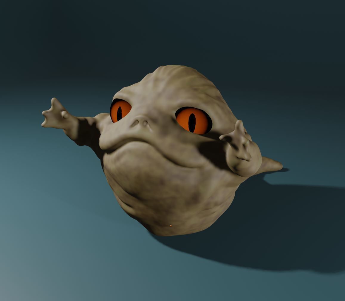 Rotta the Hutt Pre-supported Miniature Legion Scale 3D print model_3