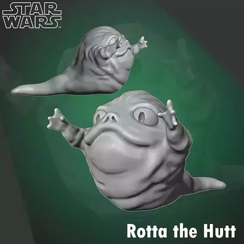 Rotta the Hutt Pre-supported Miniature Legion Scale