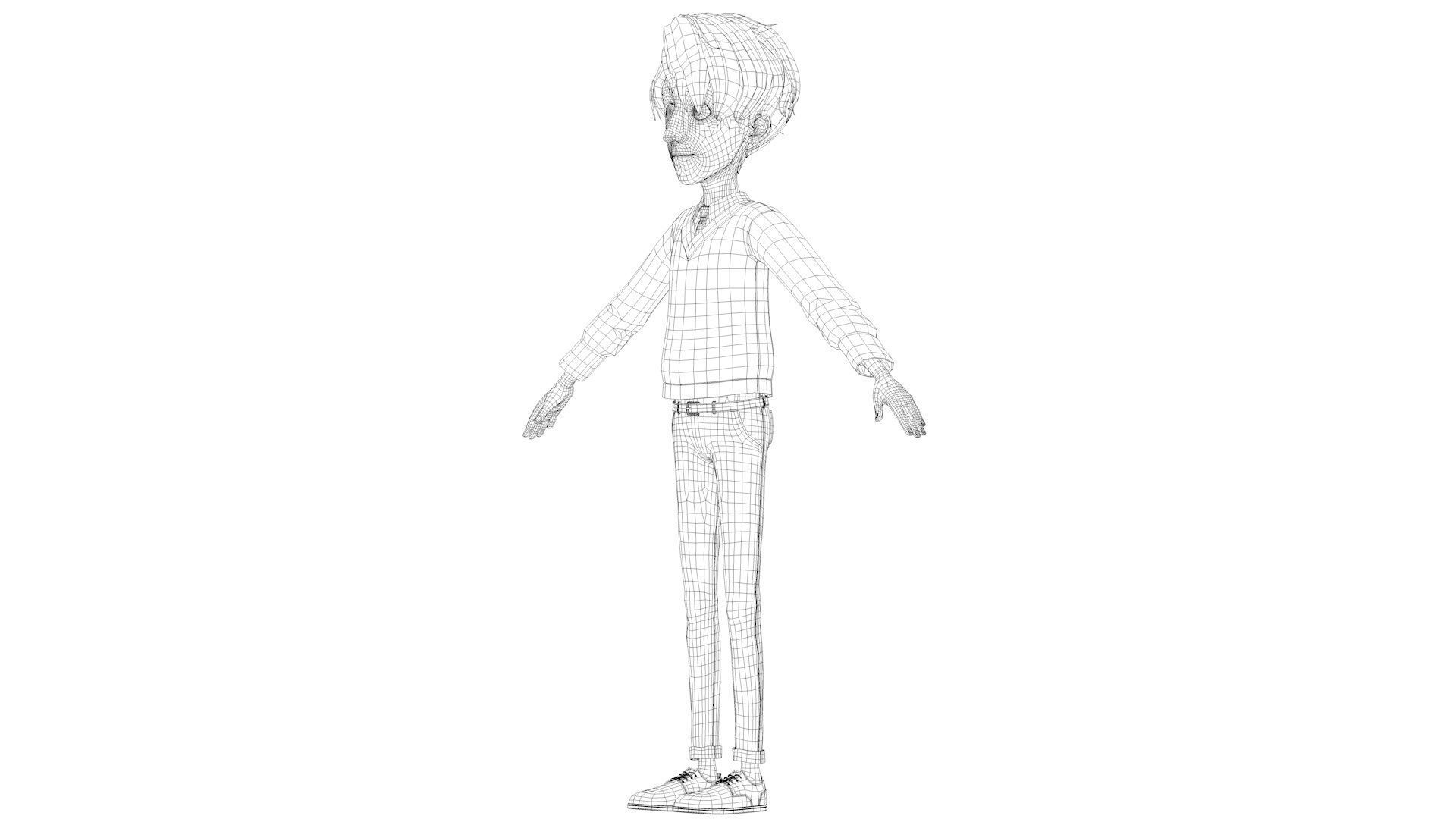 cartoon father 3D model_17