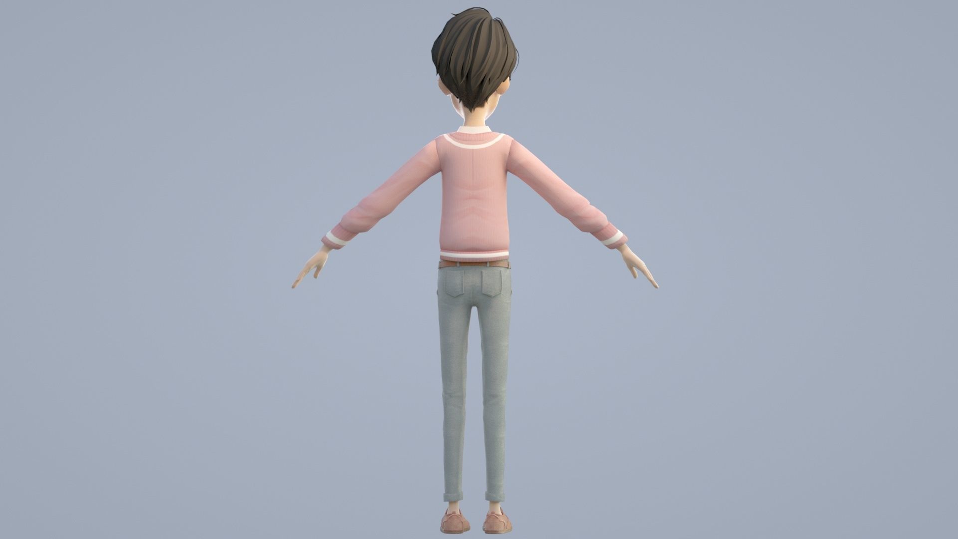 cartoon father 3D model_12