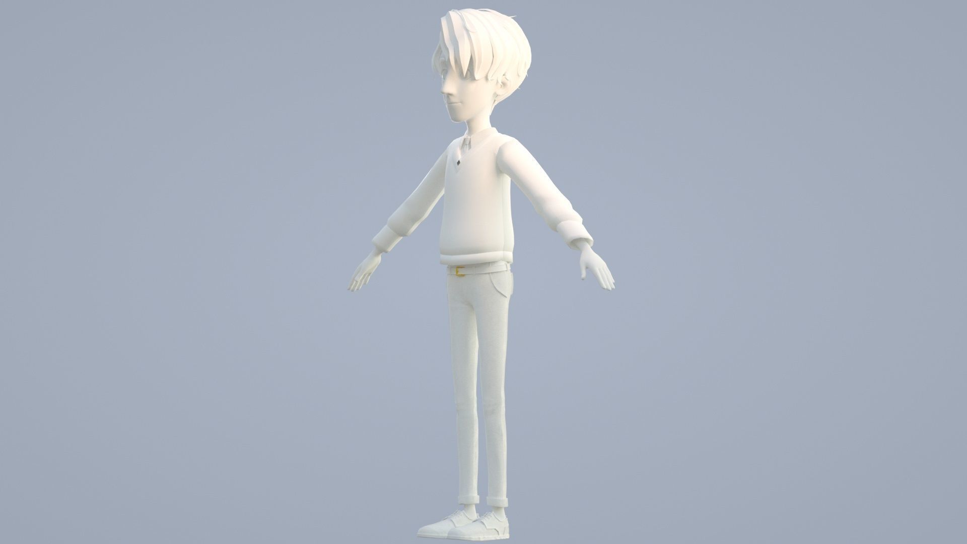cartoon father 3D model_14