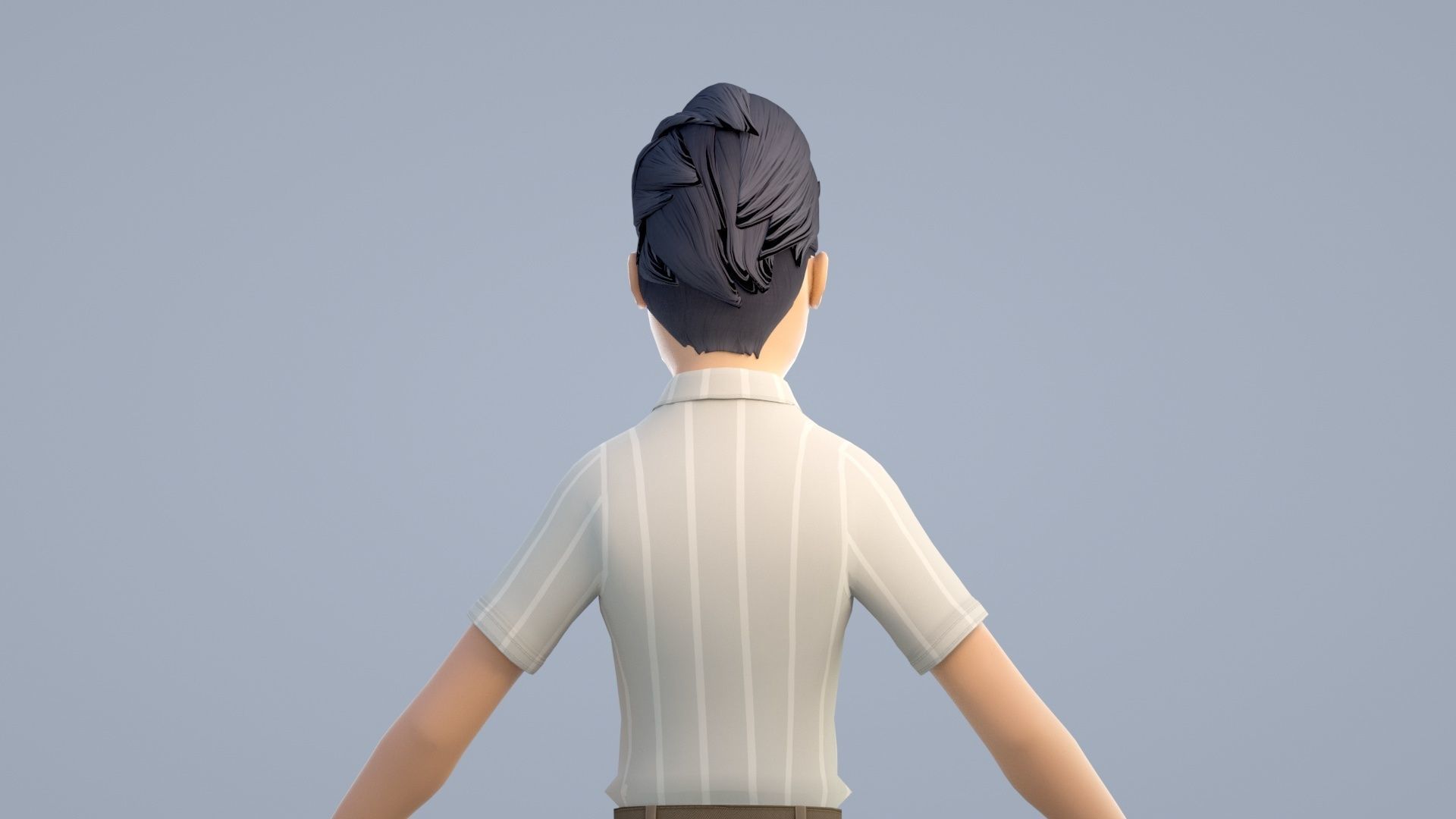 cartoon manager fanther 3D model_6