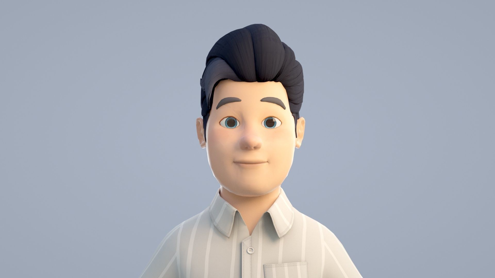 cartoon manager fanther 3D model_1