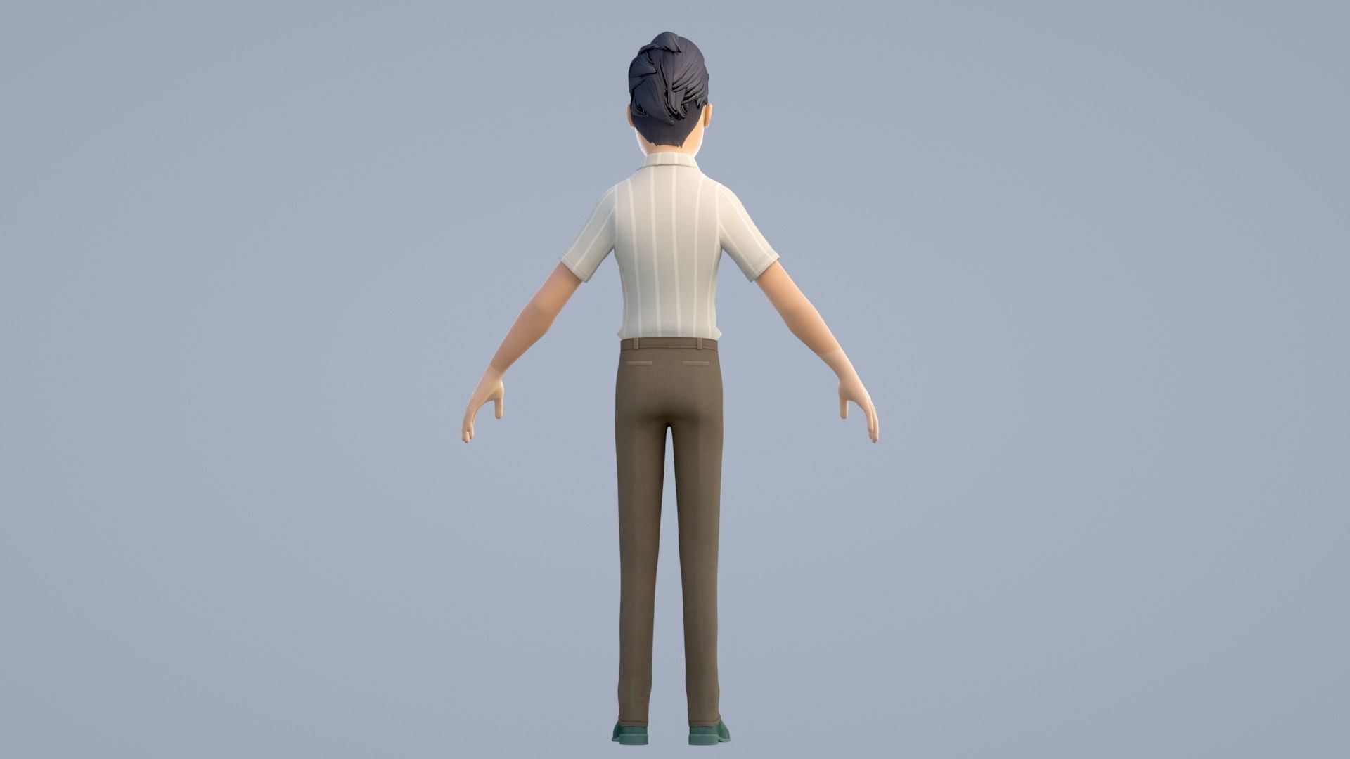 cartoon manager fanther 3D model_9