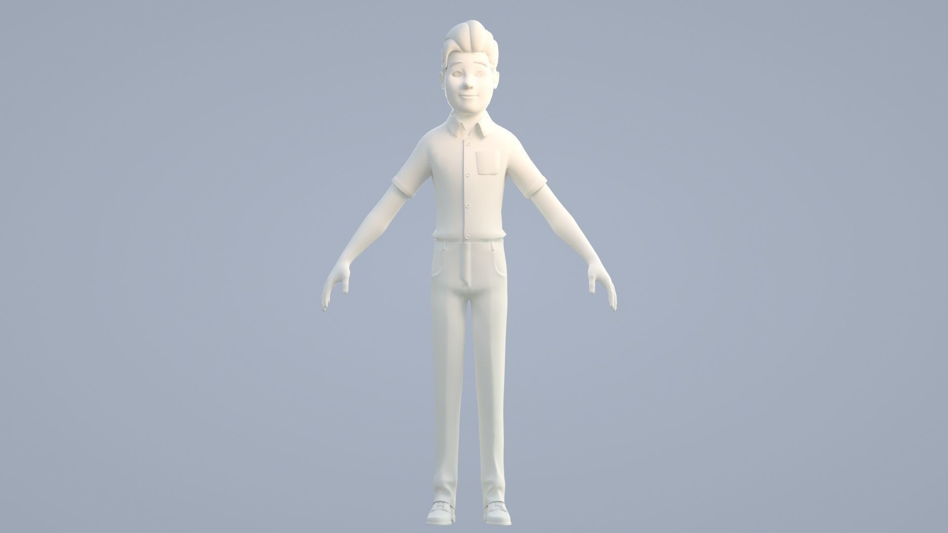 cartoon manager fanther 3D model_10