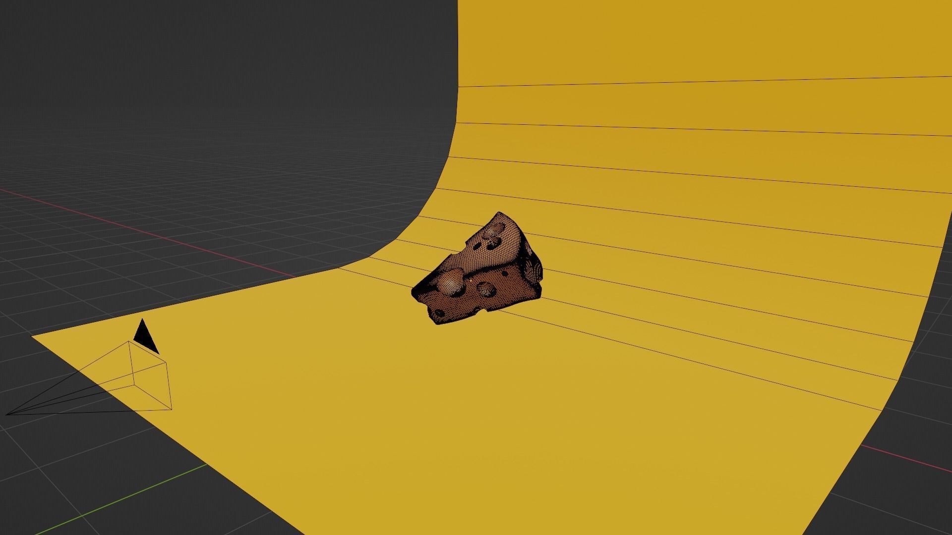 Realistic Swiss Cheese Slice - Procedural 3D Model 3D model_15