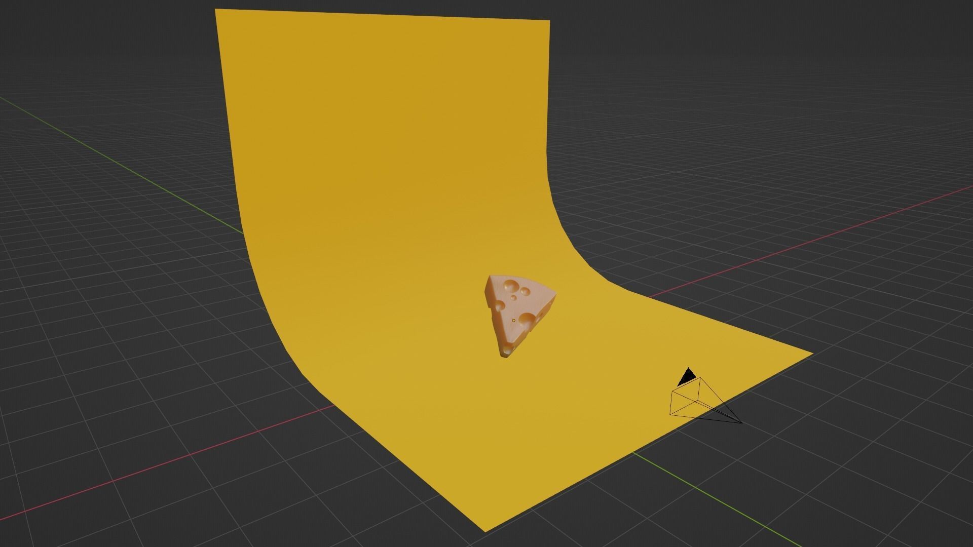 Realistic Swiss Cheese Slice - Procedural 3D Model 3D model_16