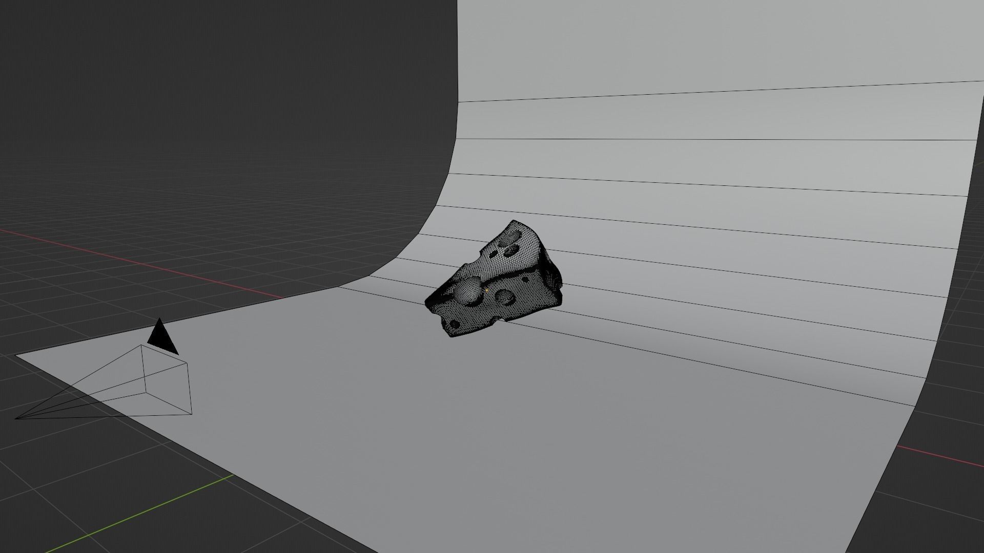 Realistic Swiss Cheese Slice - Procedural 3D Model 3D model_14