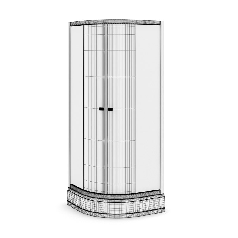 Shower Cabine 3D model_1