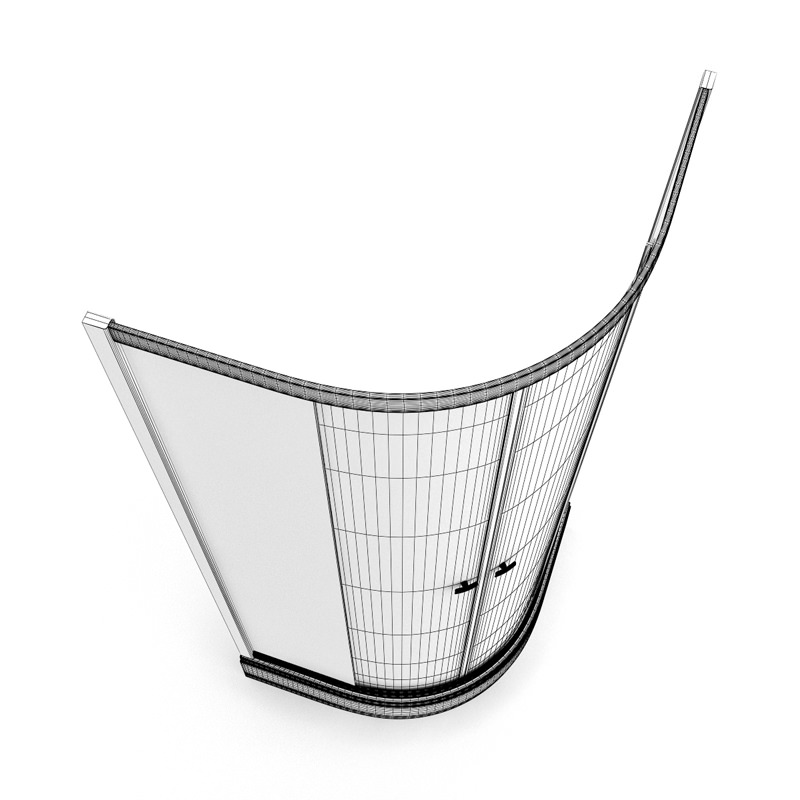 Shower Cabine 3D model_2