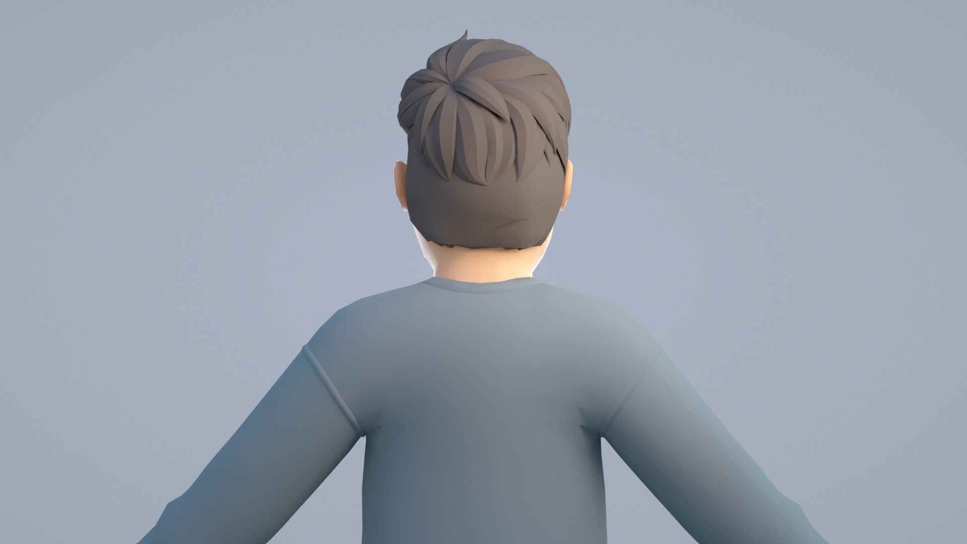 cartoon man 3D model_7