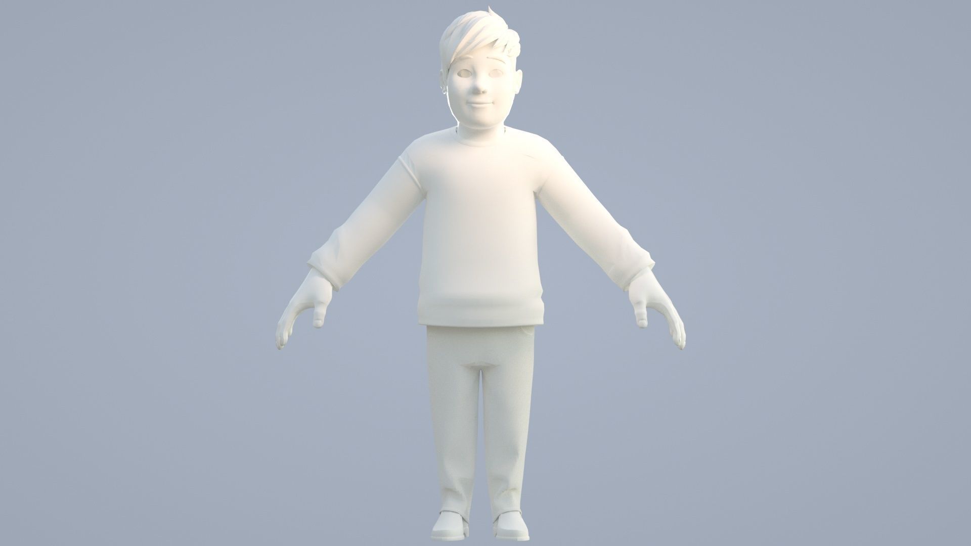 cartoon man 3D model_11