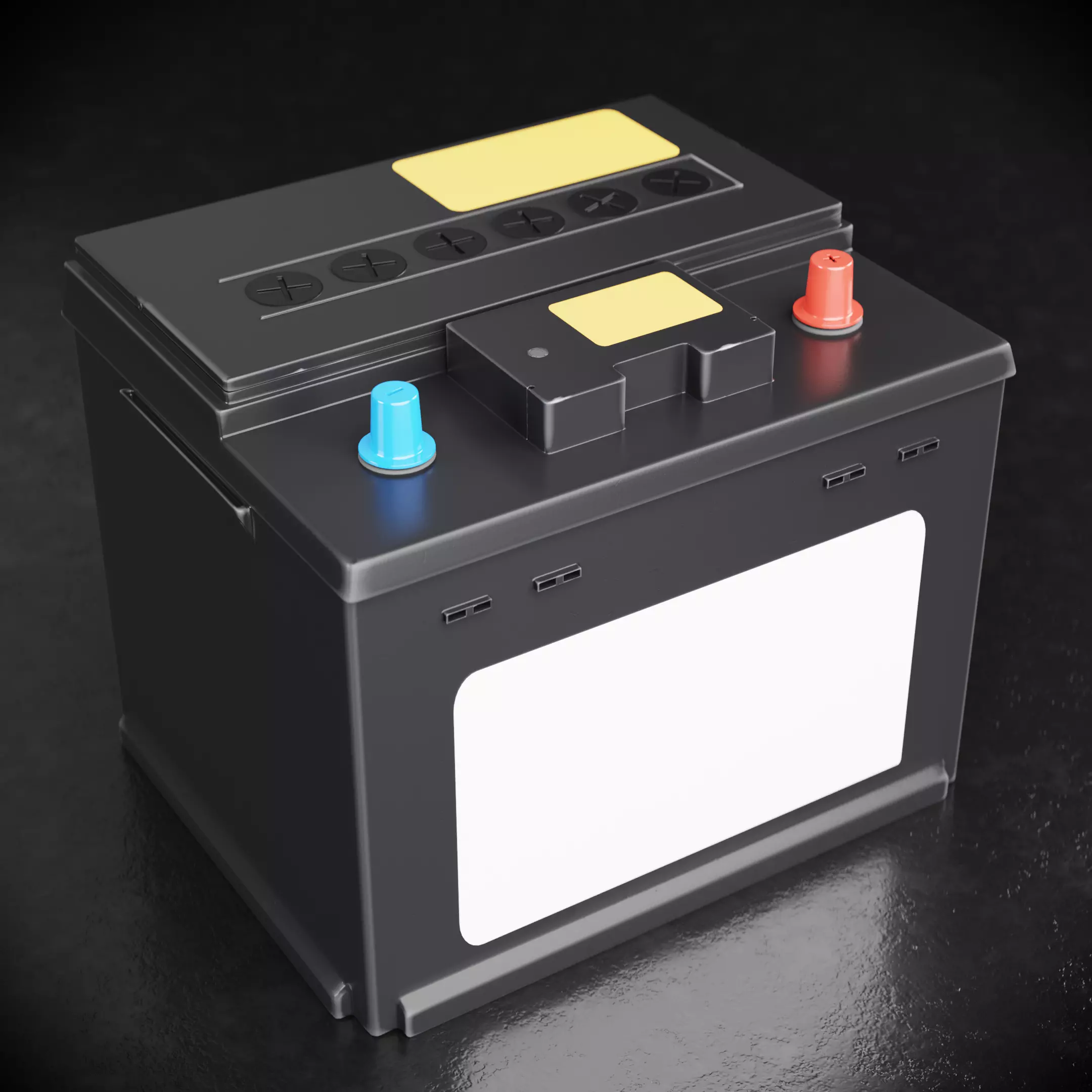 Car Battery Type A 3D model_0
