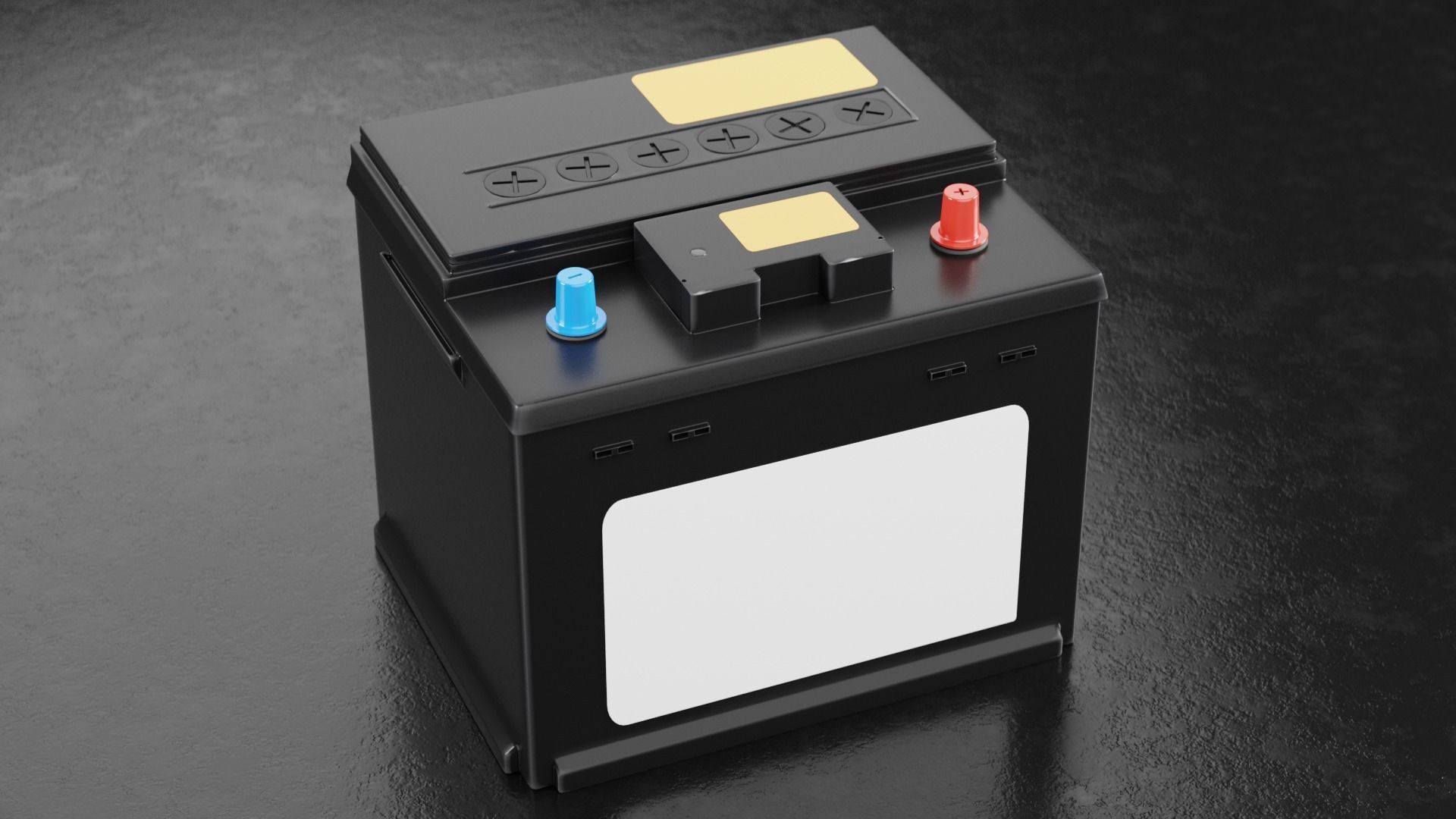 Car Battery Type A 3D model_1