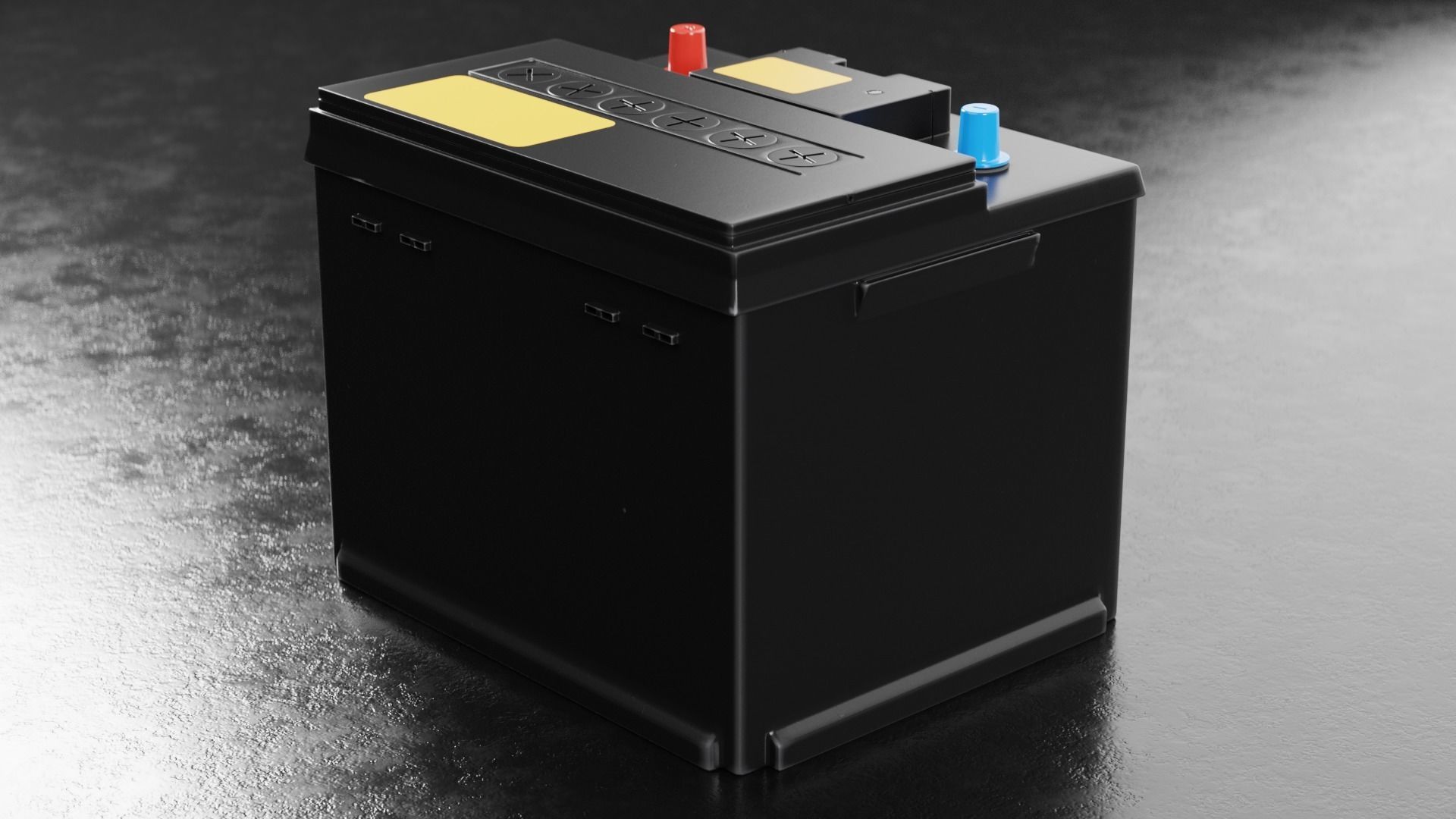 Car Battery Type A 3D model_7
