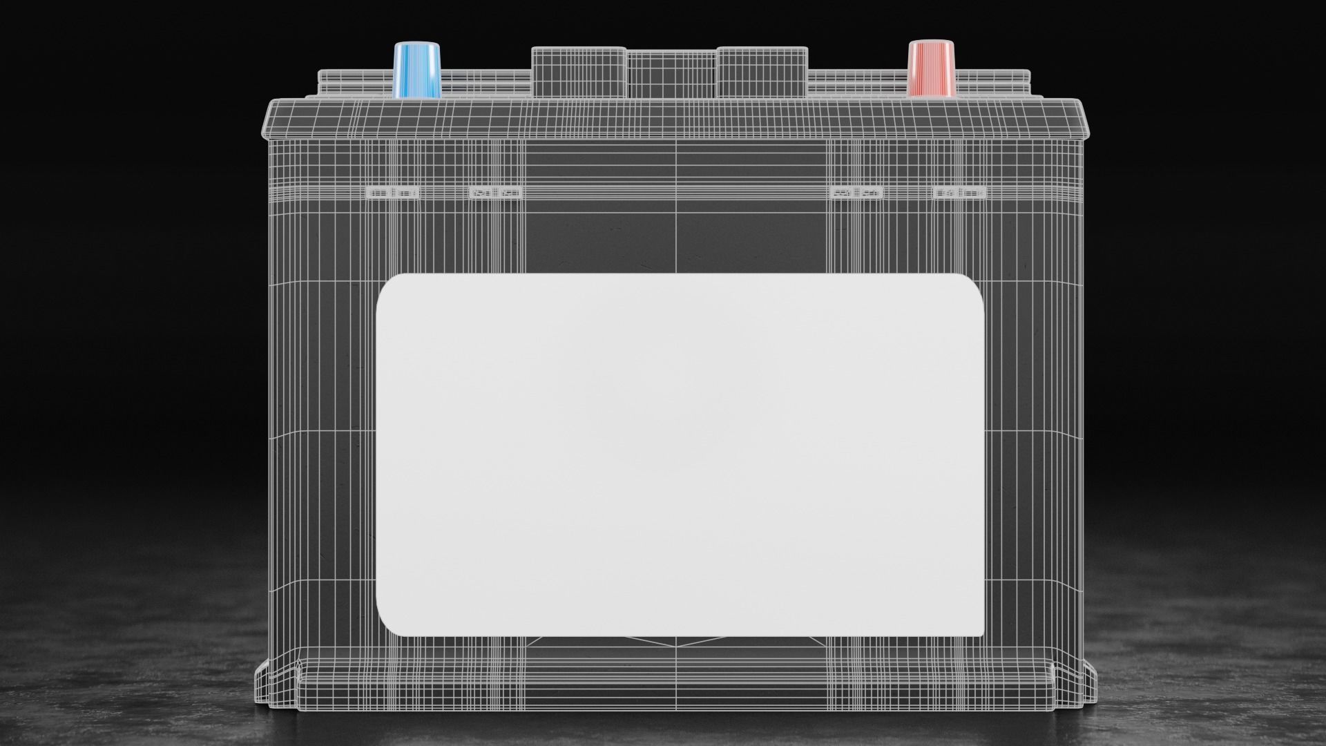 Car Battery Type A 3D model_4