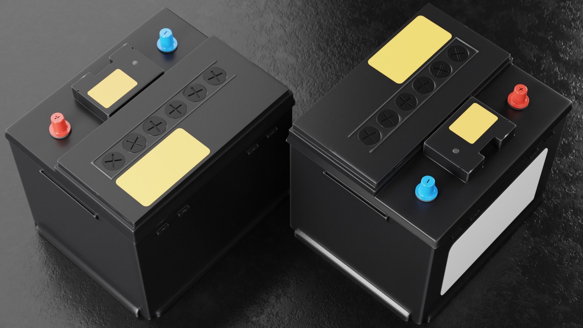 Car Battery Type A 3D model_2