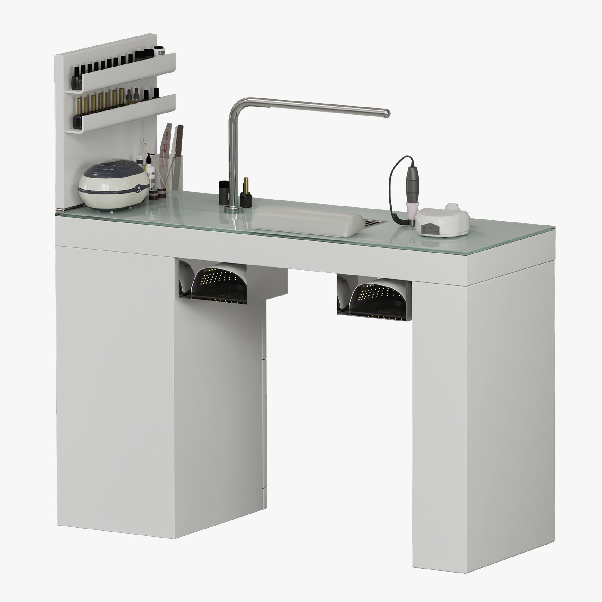 Manicure table SMART NAILS Maletti Nilo Low-poly 3D model_2