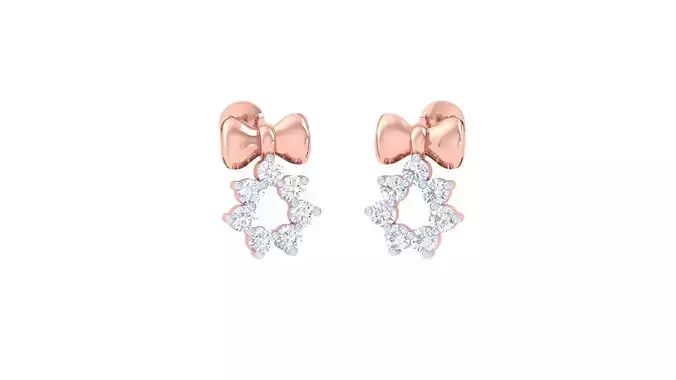 Bow Tie Ultra Light wt Diamond studs 3dm renders model 3D print model