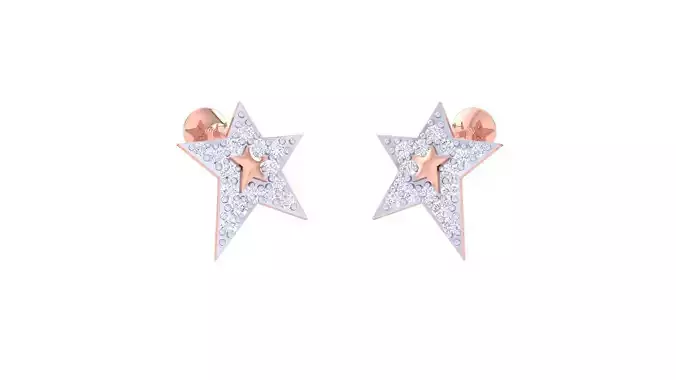 Star Ultra Light wt Diamond studs 3dm renders model
