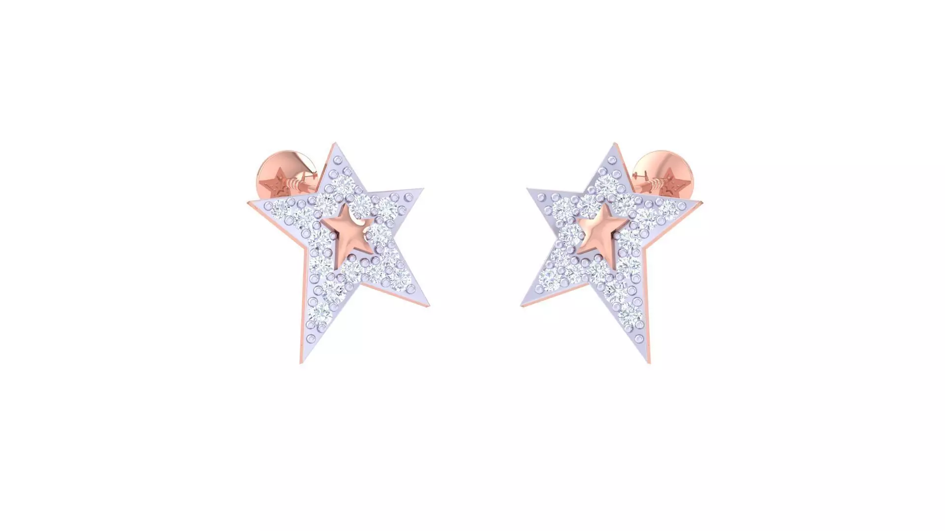 Star Ultra Light wt Diamond studs 3dm renders model 3D print model_0