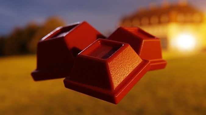 Stylized Chocolate Cubes - Procedural Shader Asset 3D model 4
