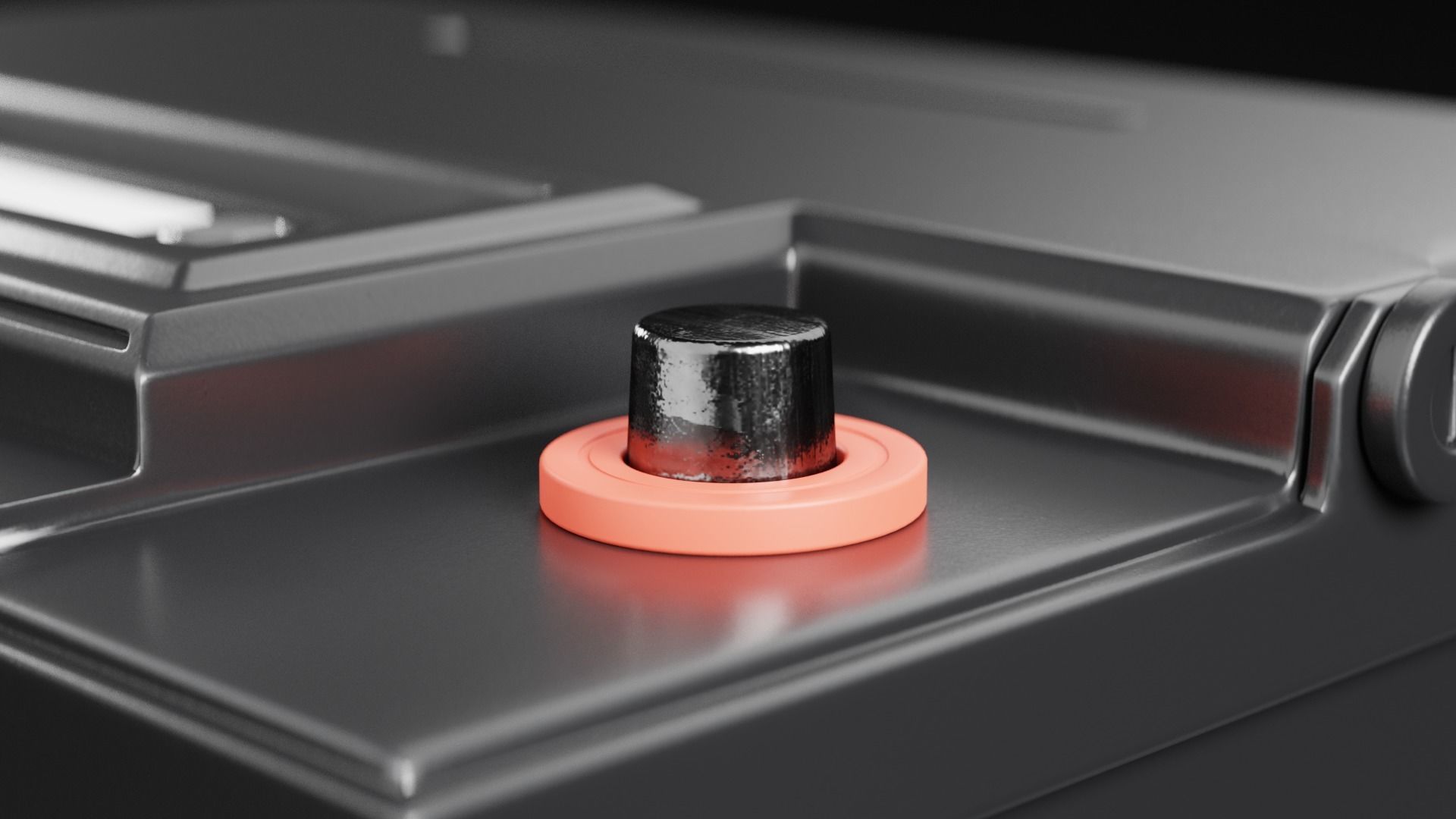 Car Battery Type D 3D model_4